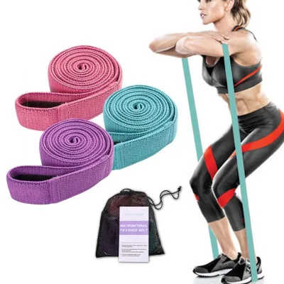 Custom Logo Long Resistance Band Fabric Loop Exercise BandsPull up Assist Resistance Bands Set
