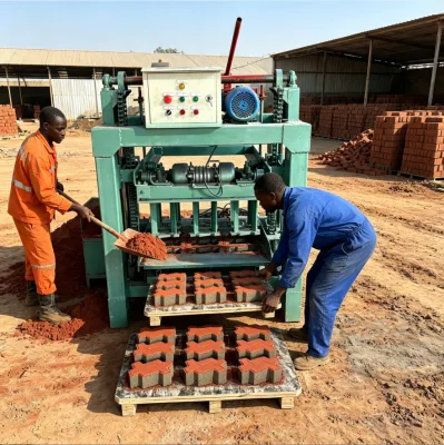 Robust Frame Thickened Structure Wear Resistant Parts 4-35B Type Brick Making Machine Venezuela Cement Block Making Machine