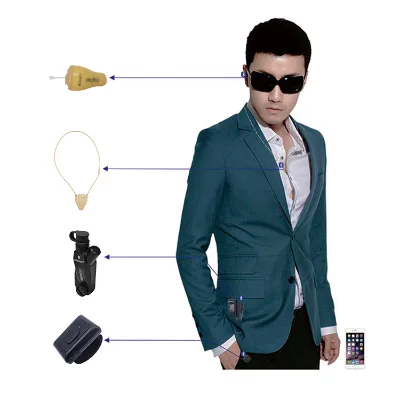Factory E8 Mini bluetooth Walkie Talkie Headset Small Wireless Invisible Roger Headphones for Motorola Walkie Talkie