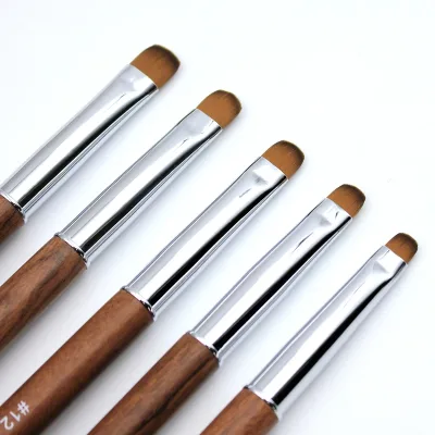 High Quality French Nail Brush Wood Handle Nylon Acrylic Drawing Rhinestone Gel Painting Manicure Tool 8-16
