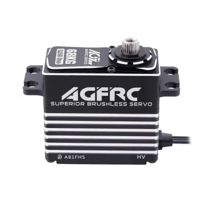 AGFRC A81FHS Monster Torque 68KG 0.105Sec Four Bearings HV Brushless RC Servo for Large Size Plane /Truck