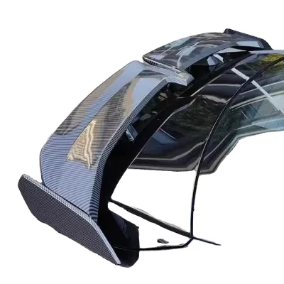 Factory Direct Universal Car Rear Trunk Spoiler Wing Kit ABS Front Accessory Aerodynamic Pressure Tail Lip Bumper Accessories