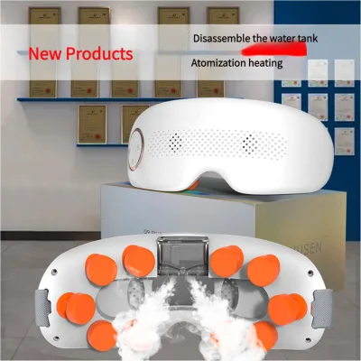 Private Logo Heated Eye Mask Smart Eye Massager Heat Electric Eye Mask Sleep Eye Mask OEM Vibrating with Spraying Better Sleep