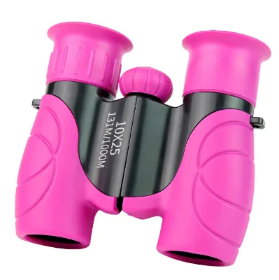 10X25 High Magnification HD Children's Binoculars with Durable Rubber Material BAK4 Prism the Best Gift for Girls