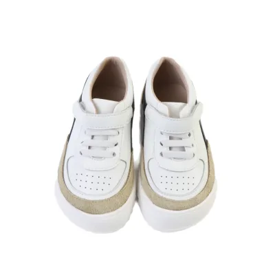 Real Leather Barefoot Casual Shoes Adjustable Strap Elastic Laces Zero Drop Soft Lightweight Outsole
