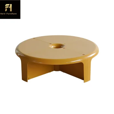 Nordic Minimalist Round Convertible Living Room Coffee Table Post Modern Industrial Style Fashionable Coffee Table