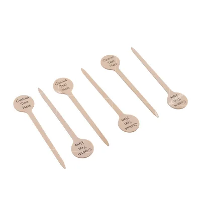 Customized Packing Wholesale Top Grade Quality Disposable Birch Wood Natural Color 100-180mmmm Length Coffee Stirrer