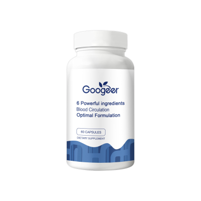 Natural Blood Circulation Support Dietary Supplement Capsules - 6 Key Ingredients Capsules