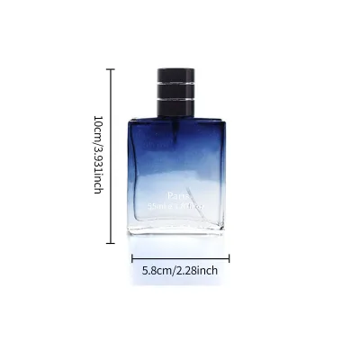 Private Label Unisex Formal Perfume Long Lasting Fresh Ocean Aquatic Scent Blue Gradient Eau De Toilette Spray Daily Party Use