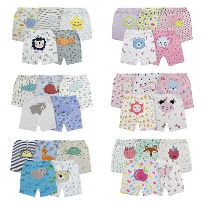 3-24 Size Cotton Baby Printed Short Pants Cute Animal Prints for Stylish Outfits Suitable for Both Boys and Girls