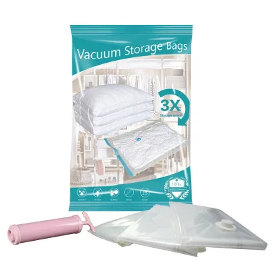 Vacuum Thickened Compression Bag Moisture-proof Dust Cover Hanging Organizer Vacuum Bag for Clothes