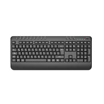 OEM 108 Keys Full-Size Multi Media Buttons ROHS Certified 2.4GHz UK Japan Layout Wireless Office Keyboard