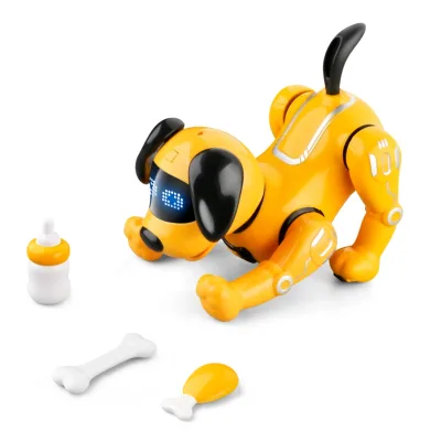 Hottest Tiktok Intelligent Sensing Interactive Puppy RC Robot Voice Command Robotic Handstand Dancing Dog Robot
