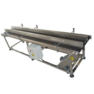 Yg customized size electric motor food transfer belt conveyor with rubber belt wholesale