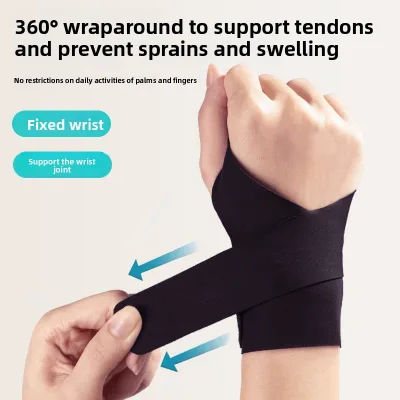 Sports Fitness Wrist Support Tendonitis TFCC Injuries Breathable Compression-Style Thin Spandex Wrist Brace