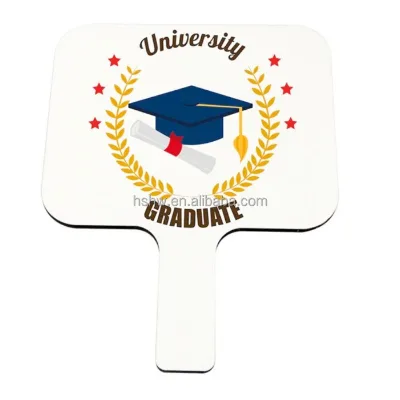 MDFSUB Sublimation MDF Paddle Fan MDF-FAN-MEMO-001 Memorial Graduation Hand Fan