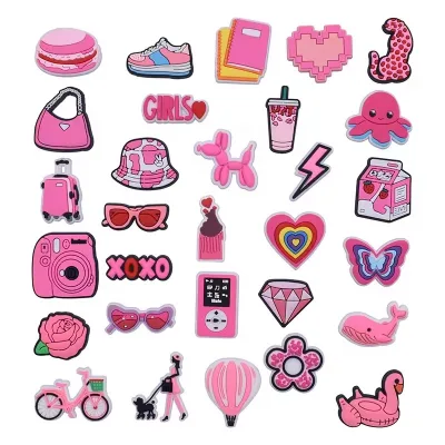 HY2 PVC Soft Rubber Shoes Accessory Decoration Cartoon Cute Shoe Buckle Accessories Wholesale