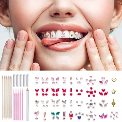 Wholesale Professional Tooth Gem Kit Fashionable Crystals Jewelry Dental Gems Kits Perfect for Teeth Jewelry Starter