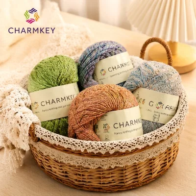 Factory Wholesale Wool Lyocell Blended Yarn Multi Color Gradient Variegated Knitting Yarn for Garment Shawl Handmade Craft