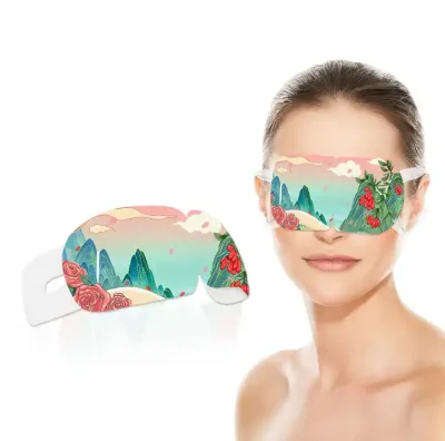 Herbal plant ingredient steam eye mask Lavender scent hot compress eye mask
