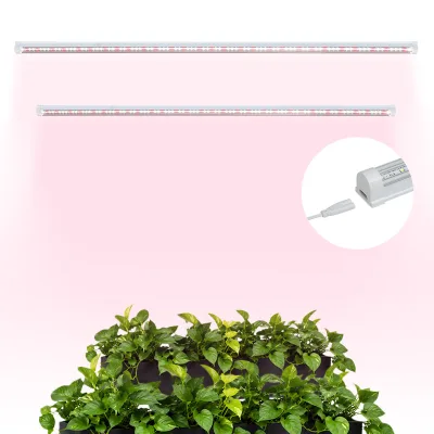 18W 36W LED Grow Light Strips Plants T8 High Output Integrated Fixture Extendable Grow Lights for Greenhouse Grow Light