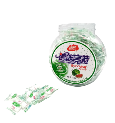 Chinese OEM Crispy Chewing Bubble Gum Watermelon Gum