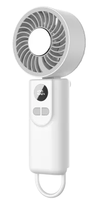 199 Speed Adjustable Handheld Turbo Fan 2400mAh 3600mAh Rechargeable Foldable Ice Cooling Fan With Hanging Clip