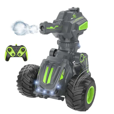 Hot Sales 2 in 1 2.4ghz 3 Wheels Deformation Remote Control Bubble Stunt Rc Car With Water Bullet Shooting Toys