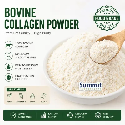 Grass Fed Hydrolyzed Bovine Collagen Powder 100% Pure Unflavored Bulk Bovine Collagen Protein Powder for Skin Joint Support
