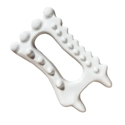 Hot Massage Normal Style Ceramic Mater White Color Facial Massage Tool Ceramic Massager for Facial Guasha