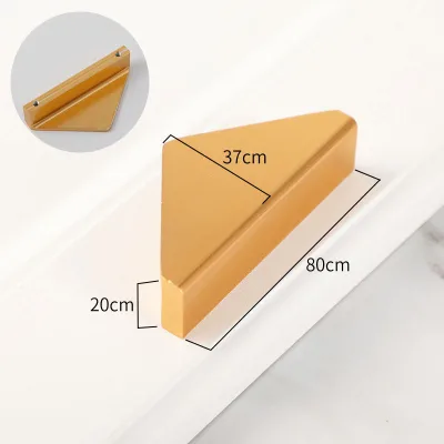 Luxury Style CNC Modern Aluminium Cabinet Handles Triangle Drawer Knob Black/white/Gold Furniture Knobs Color Customized