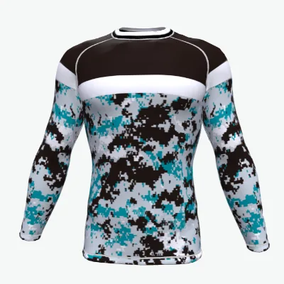 2025 Top Trending Unisex Fully Sublimated Rash Guard Compression Wear Quick Dry Grappling Guards for Sale