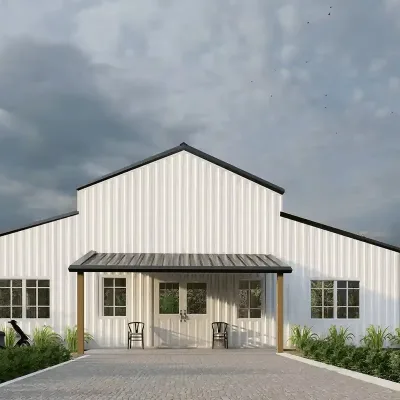 Custom-Built Prefab Villa - Durable Steel Structure & Stylish Design