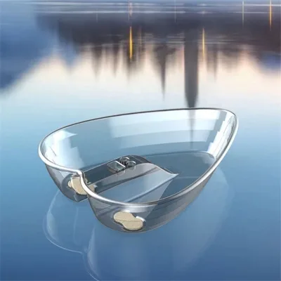 clear Crystal Kayaks love Shaped Transparent Fishing Kayak Canoe Boat