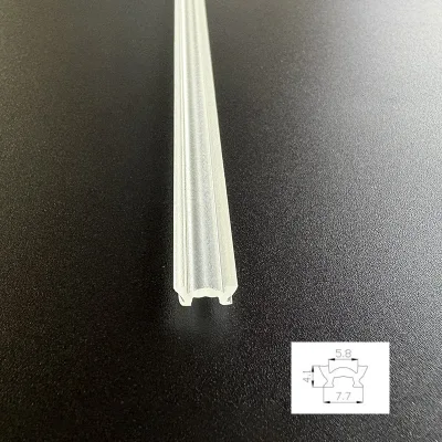MONA-003 Mini Snap-Fit LED Diffuser Cover W7.7*H4.1mm Compact PMMA Lens for Under Cabinet Showcase Linear Profile Lighting