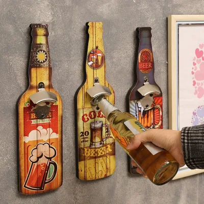 Personalized Iron Manual Beer Bottle Opener for Restaurants Bars & BBQ Shops-Wall Hanging Decoration