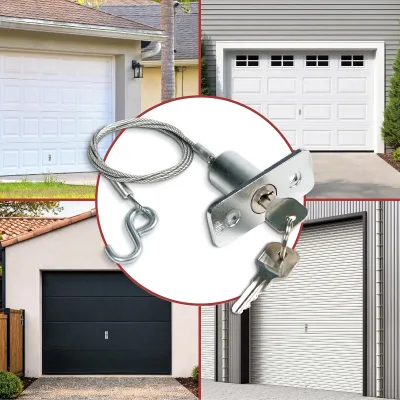 Door Lock Garage Door Emergency Release Lock Universal Replacement Outside Keyed Lock for Sectional Doors