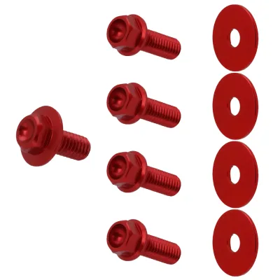 JFG CNC Aluminum Motorbike Front Fender & Number Plate Screw for Honda CRF250 CRF450
