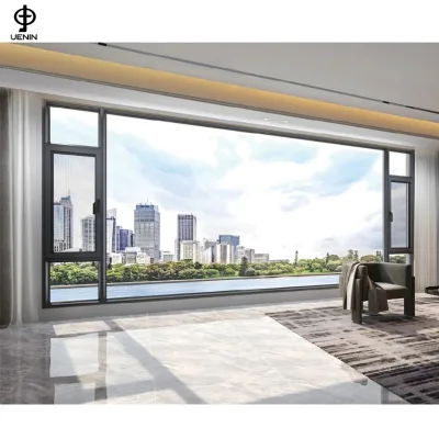 UENIN Modern Design Swing Aluminum Windows NFRC High Energy Efficiency 20 Years Industry Experience Narrow Frame for Exterior