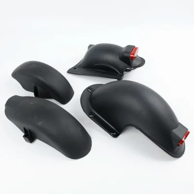 High-Quality 10 " Electric Skateboard Car Front / Rear Fender With Tail Light Universal Widened Anti Splash Plate