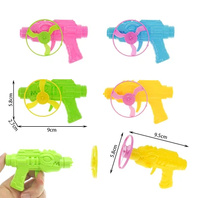 Gyro Shooting Gun Plastic Spinning Top Kids Gyroscopic Shooting Gun Outdoor Sports Playing Toys