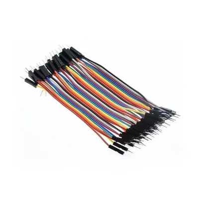 10cm 40 Pin Male to Male Jumper Wire Cable 2.54mm Pitch Dupont Line Ribbon Cable for Breadboard PCB Connection