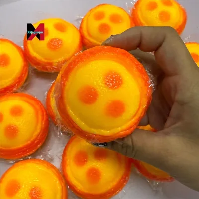 Simulation Egg Tart Crunchy Handmade Ball DIY Stress Relief Toy Squeeze Venting Special Shape Squishy Ball