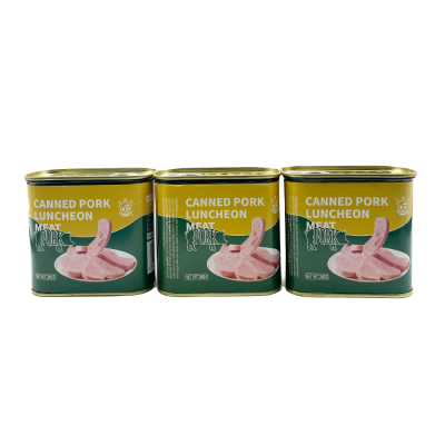 Wholesale Square Canned Pork Luncheon Meat 198g & 340g Salt-Preserved Highest Quality Ingredients