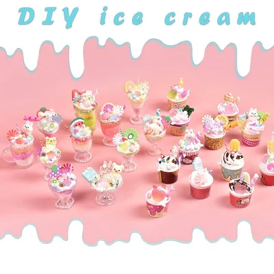 Handmade DIY Cream Glue Mini Snowflake Mud Paste Toys Creative Ice Cream Toy for Children's Birthday Gift
