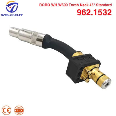 962.1532 TCP Accurate WH W500 Robotic Torch Neck for Abicor Binzel 45° Liquid Cooled MIG