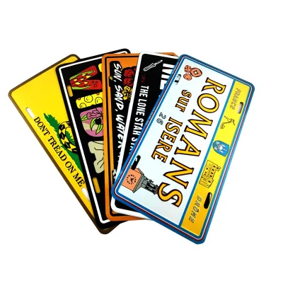 Custom 12"X6" Aluminium License Plate Car Nunumber Plate Souvenir Decorative License Plates
