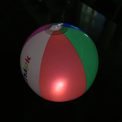 24 Inch Factory-Inflated Color Block Ball LED Light Built-in Battery Foldable Floating Yard Party Decor Christmas New Year