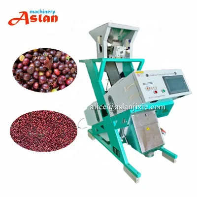Commercial Peach Gum Color Sorting Machine/ Fresh Fruit Cherry Blueberry Size Grading Optical Sorting Machine