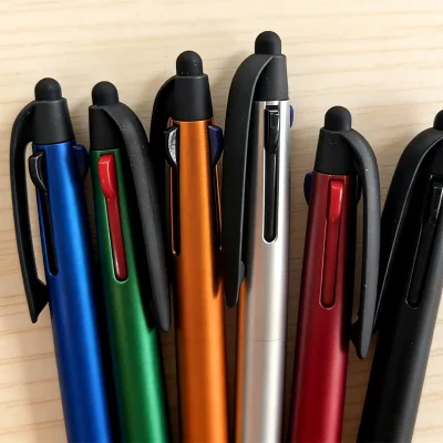 Premium Retractable Bamboo Metal Ballpoint Pen Custom Logo Eco Bamboo Grip Aluminum Barrel Promotional Business Gift Pen